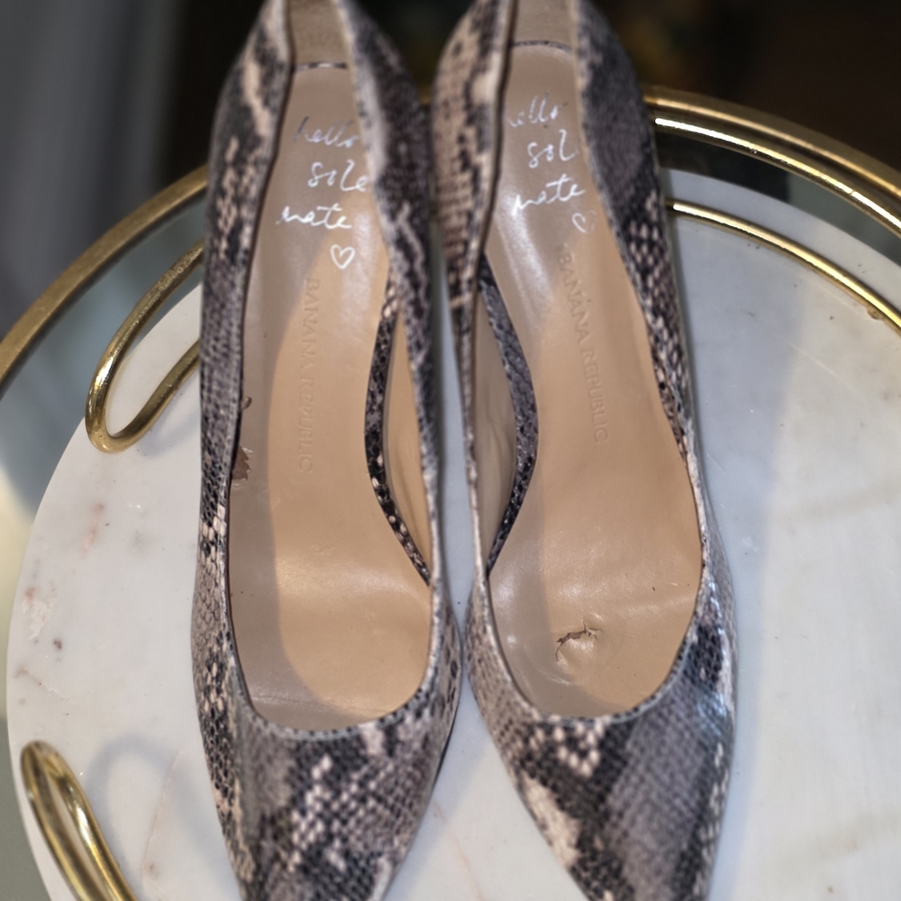 Banana Republic Snakeskin Heels